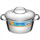 Ver imagem 2 de Caçarola Funda Inox Fundo Triplo e Tampa de Vidro 1,5L Allegra Tramontina
