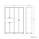 Ver imagem 4 de Conjunto Infantil Guarda-roupa e Cômoda Vittoria