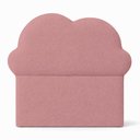 Ver imagem 4 de Cabeceira Infantil Cama Solteiro 0,90m Orgânica Curva Nuvem Bouclê Rosê - Montanari's Decor