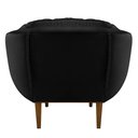 Ver imagem 5 de Kit 2 Poltronas Decorativa Marcela Veludo Preto