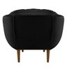 Kit 2 Poltronas Decorativa Marcela Veludo Preto - 5