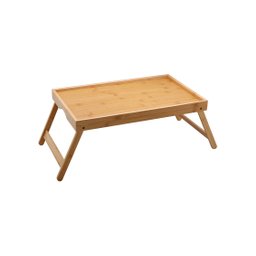 BANDEJA COM PÉS DOBRÁVEIS DE BAMBU 50CM - OIKOS - 1