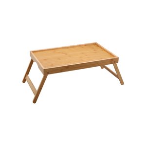BANDEJA COM PÉS DOBRÁVEIS DE BAMBU 50CM - OIKOS