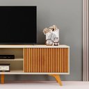 Ver imagem 7 de Rack Siena 220 com Pes - Mv - Rei de Casa Off White/naturale
