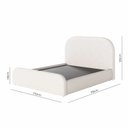 Ver imagem 3 de Cama Estilo Clean Cores Versáteis Tamanho Casal C/ Cabeceira:linho Off White