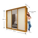 Ver imagem 5 de Guarda Roupa Casal 3 Portas 4 Gavetas 191,8cm com Espelho