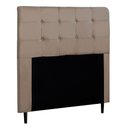 Ver imagem 1 de Cabeceira Cama Box Casal King Luna 193cm Suede Bege