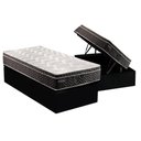 Ver imagem 1 de Cama Box Baú Solteiro: Colchão Molas Paropas Extrapedic Olímpia + Base Crc Suede Black(88x188)