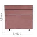 Ver imagem 2 de Cabeceira Estofada Argentina 160cm Queen Size para Cama Box Quarto Suede Rose Gold - Gat Magazine