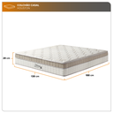 Ver imagem 3 de Colchão Casal Houston Molas Ensacadas Pillow In 138x188x28cm