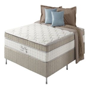 Cama Box Casal Zidi  Zidi Houston 138x188cm Molas Ensacadas