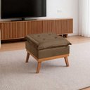 Ver imagem 1 de Puff Quadrado mm-35 Pillow Espuma Veludo Marrom Martins Estofados