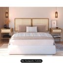 Ver imagem 1 de Cabeceira Casal e Queen com 2 Mesas Laterais Arlo A10 Hanover/dourado - Mpozenato