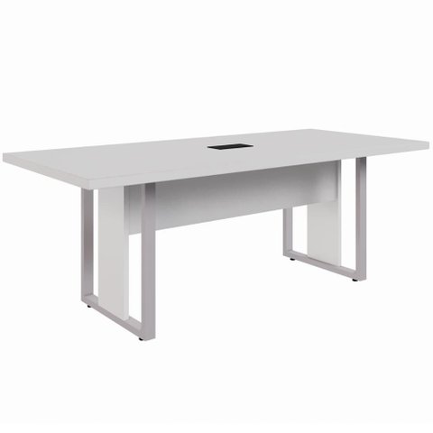 Mesa de Reunião Retangular Pé Quadro 200x90cm Linha Start Ci