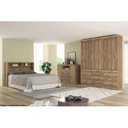Ver imagem 1 de Quarto Casal Completo 3 Peças 1 Guarda Roupa + 1 Cômoda + 1 Cabeceira QC28 Atacama - Santos Andirá
