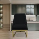 Ver imagem 4 de Cadeira para Sala de Jantar Ana Base de Ferro Suede Preto - D'classe Decor