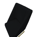 Ver imagem 2 de Cadeira para Sala de Jantar Ana Base de Ferro Suede Preto - D'classe Decor