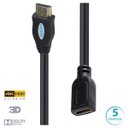 Ver imagem 1 de Cabo Extensor Hdmi 2.0 4k Ultra Hd 3d Conexão Ethernet 5 Metros - H20f-5