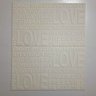 PLACA ESPUMA 3D AUTOADESIVA MODELO LOVE - 1
