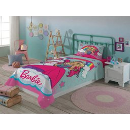 Jogo De Cama Barbie Menina Reinos Magicos Infantil 2 Peças Lepper - 1