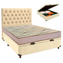 Ver imagem 1 de Conjunto Cama Box Bau Blindado Casal + Colchão D33 Maxsono Paropas + Cabeceira