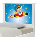 Ver imagem 5 de Cama Solteiro com Cabeceira Adesivada Astronauta