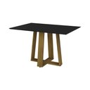 Ver imagem 2 de Mesa de Jantar 136cm Multimóveis CR50044 Carvalho/Preta