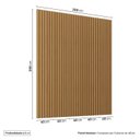 Ver imagem 3 de Rack com Painel Ripado TV 75 Polegadas Planejado 200x230cm Aruá CabeCasa MadeiraOriginals Marrom