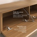 Ver imagem 7 de Rack Ripado com Painel Ripado para Tv até 75 Polegadas 230cmx200cm Aruá CabeCasa MadeiraOriginals