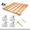 KIT 4 DECK COM RODINHAS BRANCAS - 2
