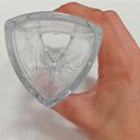 Ver imagem 2 de Vaso Decorativo de Cristal Transparente 17x6x6cm Enfeite Sala Mesa Estante
