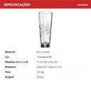 Ver imagem 6 de Vaso Decorativo de Cristal Transparente 17x6x6cm Enfeite Sala Mesa Estante