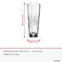 Ver imagem 7 de Vaso Decorativo de Cristal Transparente 17x6x6cm Enfeite Sala Mesa Estante