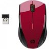 Mouse Wireless sem Fio x3000 Vermelho/ Preto Hp - 1
