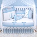 Ver imagem 7 de Quarto Bebê Menino Ursinho Clássico Azul 37pçs Grão de Gente