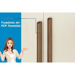 Quarto Casal Completo 3 Peças (1guardaroupa+1cama+1cômoda) Qc90 Jatobá/grafite - Santos Andirá - 7