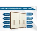 Ver imagem 2 de Quarto Casal Completo 3 Peças (1guardaroupa+1cama+1cômoda) Qc90 Jatobá/grafite - Santos Andirá