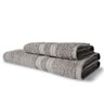 Kit 2 Toalhas Itália Soft 1 Banho 1 Rosto Grossa 100% Algodão 430g/m² Cinza - 1