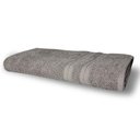 Ver imagem 2 de Kit 2 Toalhas Itália Soft 1 Banho 1 Rosto Grossa 100% Algodão 430g/m² Cinza