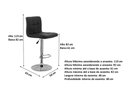 Ver imagem 6 de KIT C| 4 Banquetas Gomos Confort , Giratoria, com Regulagem de Altura Preta