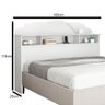 Cabeceira Cama Box Casal Queen 160cm Com Nichos Cristal G03 Branco - Mpozenato - 4