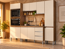 Ver imagem 4 de Cozinha Modulada Athena 4 Peças com Torre e Paneleiro Irm