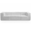 Ver imagem 3 de Sofá 3 Lugares para Sala Living Modular 264cm Lancaster F04 Bouclê Branco - Lyam Decor