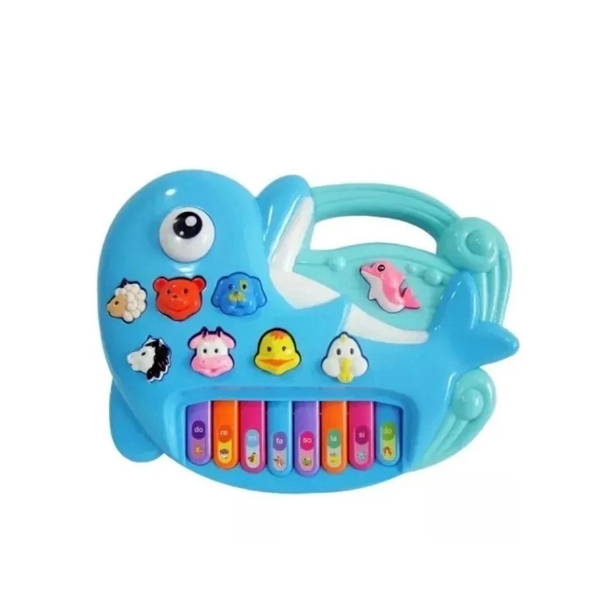 Piano Infantil Toque Inteligente Madeira Colorido Baby Einst