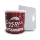 Ver imagem 2 de Cimento Queimado com Efeito Perolizado Decora Fácil 1kg - Vermelho