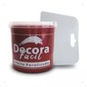 Cimento Queimado com Efeito Perolizado Decora Fácil 1kg - Vermelho - 2