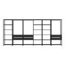 Ver imagem 5 de Guarda-roupa Closet Modulado Texas 6 Gavetas 405cm Multimóveis Mp4788 Preto