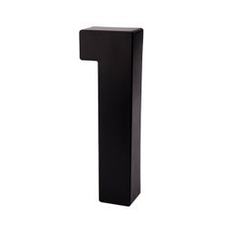Números e Letras Residenciais / Comerciais Preto 3D 19cm:1 - 1