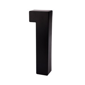 Números e Letras Residenciais / Comerciais Preto 3D 19cm:1