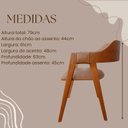 Ver imagem 5 de Kit Poltronas 6 Unidades Revestida em Durango Madeira Tauari